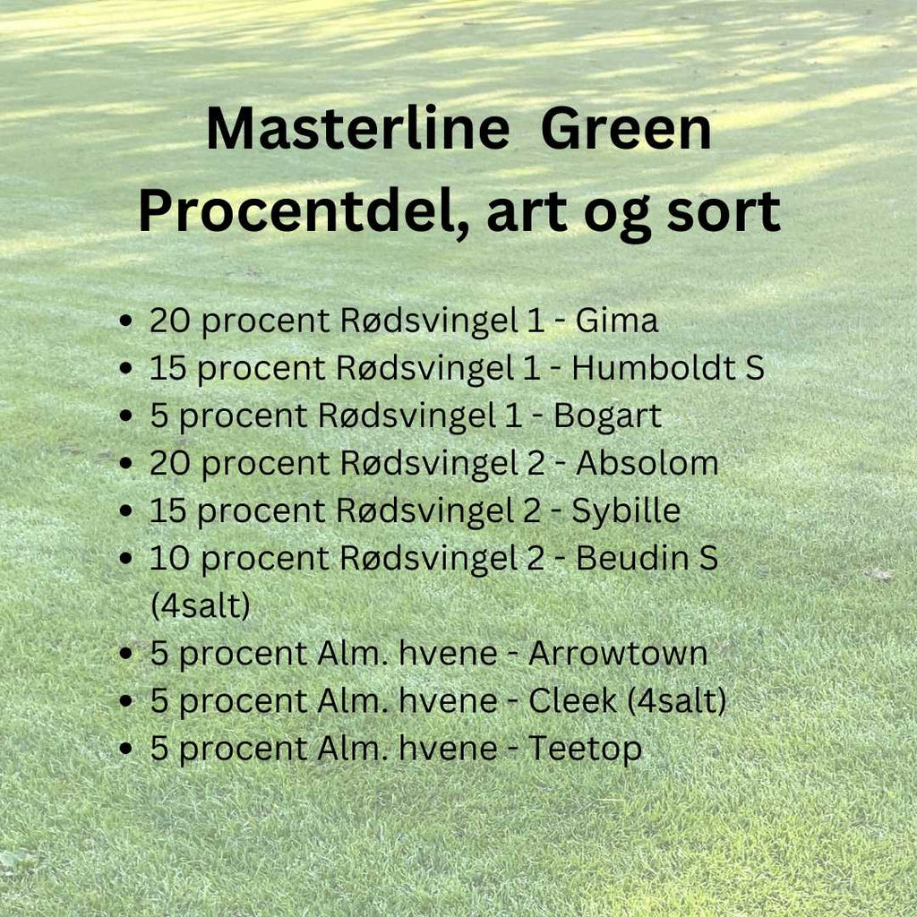 Masterline Green 2025  — Græsfrø | Græsnørden