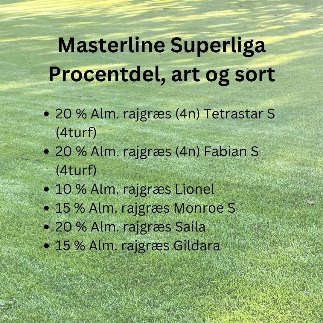 Masterline Superliga 2025   — Græsfrø | Græsnørden