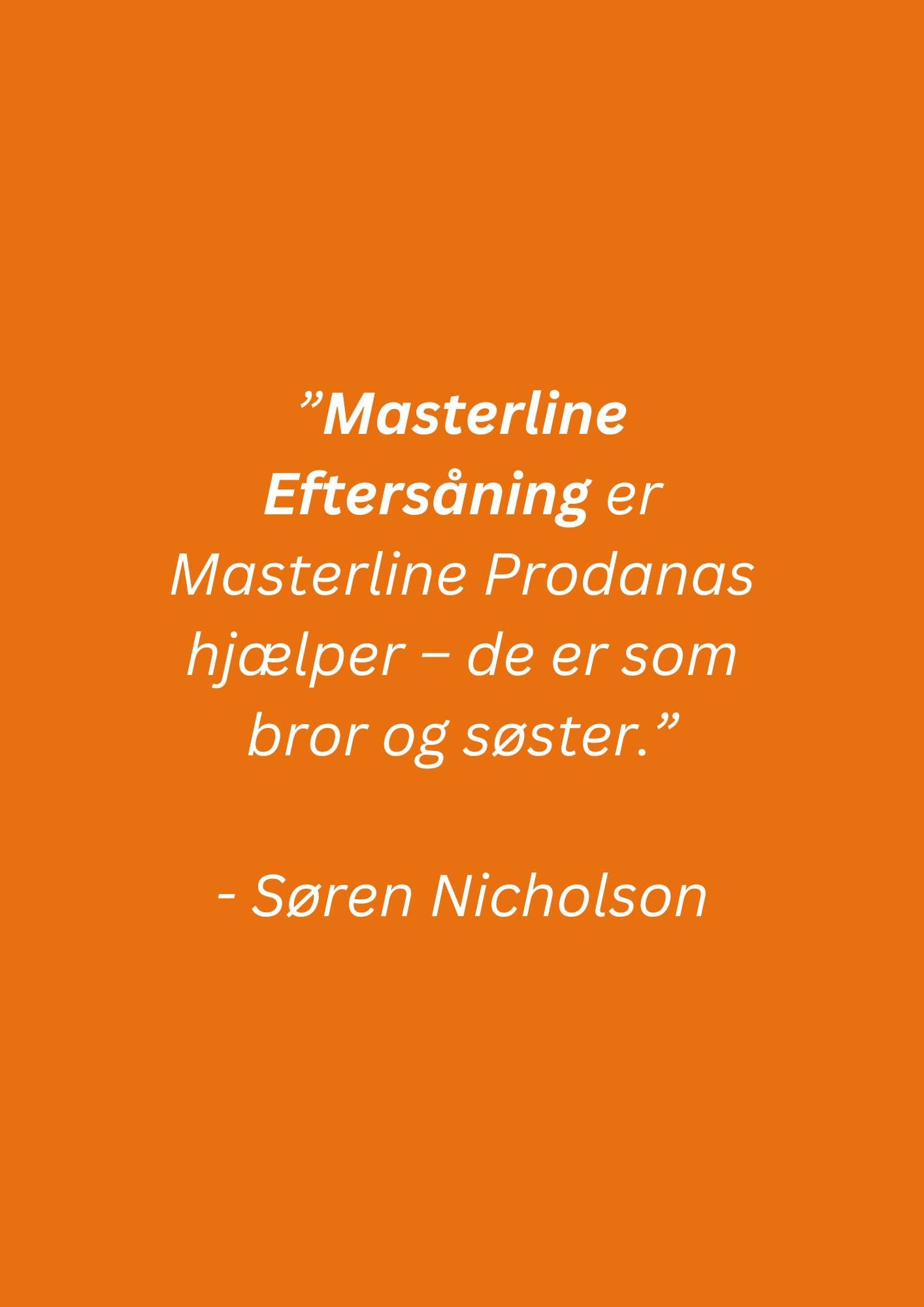 Masterline Eftersåning