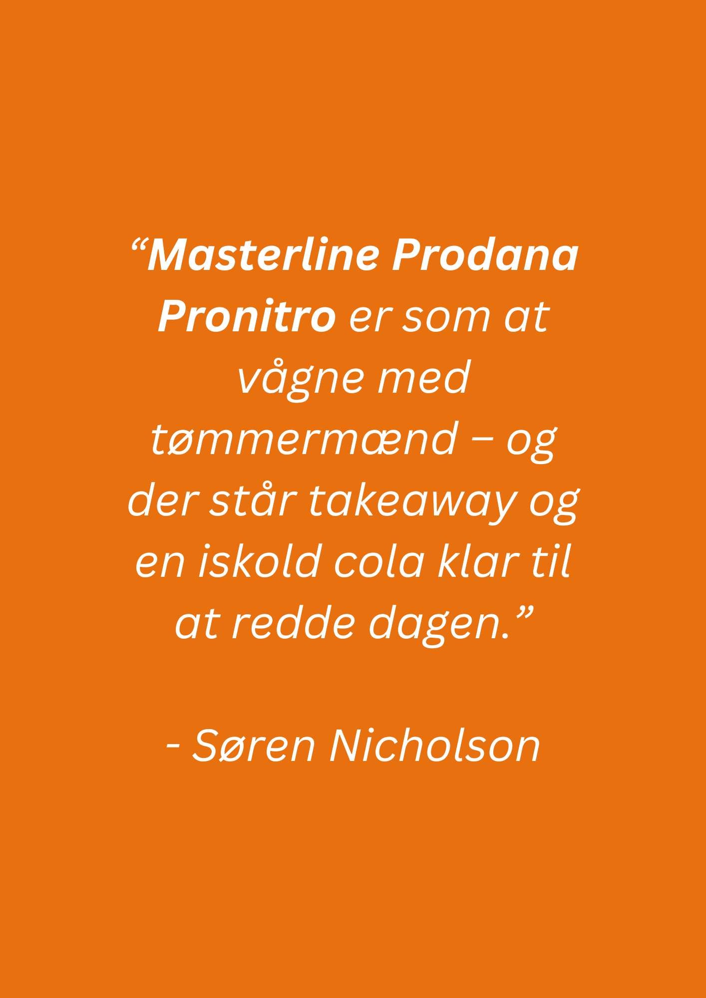 Masterline Prodana Pronitro