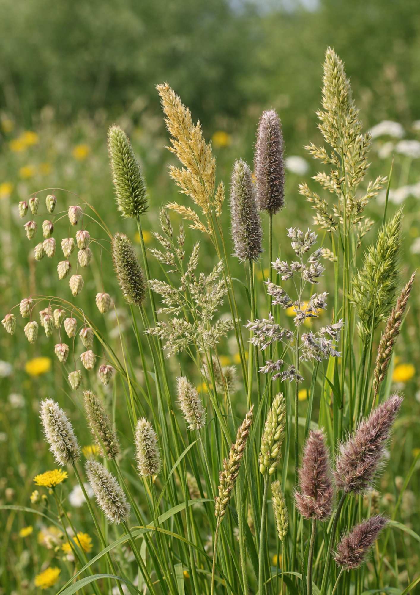 Blomsterblanding - Græsnørden. Foto er AI-genereret